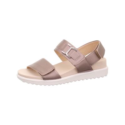 Riemchensandale LEGERO "Legero Sandalen Leder", Damen, Gr. 38, Leder, rosa (rose metallic), Schuhe Riemchensandale