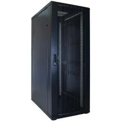 DSI serverkast met geperforeerde deur 600x1000x1600mm (BxDxH) (32 HE, 19 Zoll Rack), Serverschrank, Schwarz