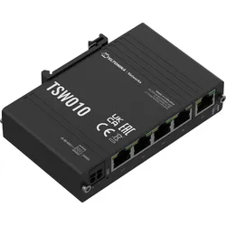 TELTONIKA TSW010 - Switch, 5-Port, Fast Ethernet, DIN-Halterung