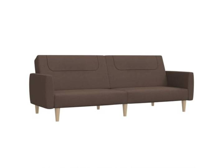 Coespram Schlafsofa 2-Sitzer Taupe Klappsofa mit Schlaffunktion Stoff Zwei getrennt umklappbare Lehnen und weiche Schaumstoffpolsterung ideal für Gästezimmer.
