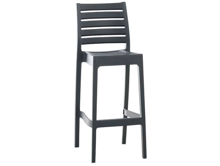 TPFLiving Barhocker Argon Kunststoff - Dunkelgrau