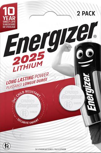 Energizer Knopfzelle CR2025 3V 2 St. 163 mAh Lithium CR2025
