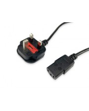 equip Stromkabel IEC C13 -> C14 2M Strom/Netzteil 2 m 2 m Schwarz (112300)