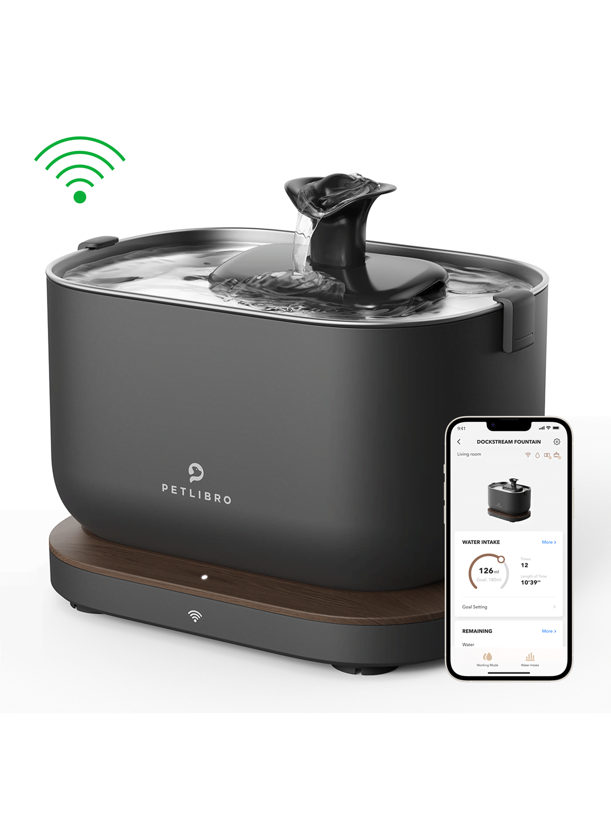 Petlibro Dockstream smart wifi fountain black