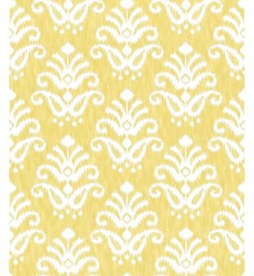 A-Street Prints Keaton Yellow Medallion Wallpaper