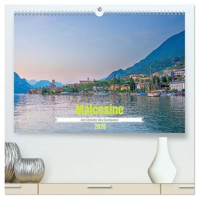 Malcesine - Am Ostufer des Gardasees (hochwertiger Premium Wandkalender 2026 DIN A2 quer), Kunstdruck in Hochglanz