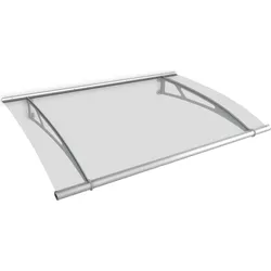 Gutta Typ XL Pultvordach Edelstahl, 205 x 142 cm, klar