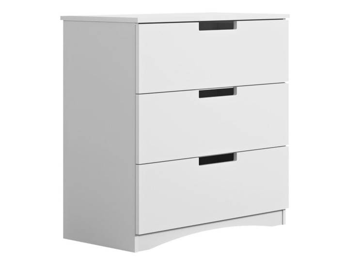 Mid.you Kommode Classic, Weiß, Schichtholz, 3 Schublade(n) Schubladen, 80x81x41 cm, Wohnzimmer, Kommoden & Sideboards, Kommoden