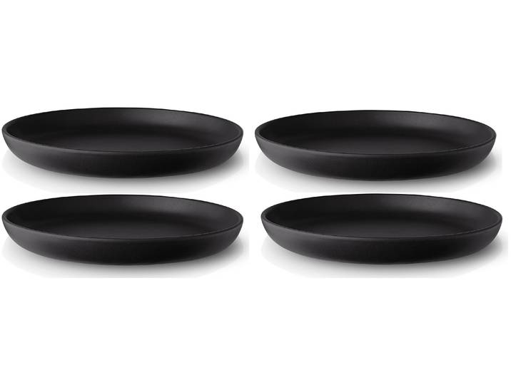 Dessertteller EVA SOLO Frühstücks- & Desserttelle , schwarz, Ø:17cm, Steingut, Speiseteller, Dessertteller