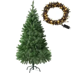 TecTake GmbH tectake Weihnachtsbaum künstlich mit Metallständer Spritzguss  Grün