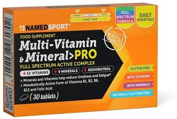 Named Sport Multi-Vitamin & Mineral Pro Integratore 30 Compresse