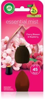 Air Wick Essential Mist Cherry Blossom & Raspberry recarga de aroma para difusores 20 ml. Essential Mist Cherry Blossom & Raspberry