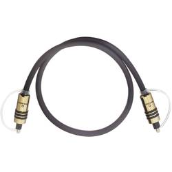 Oehlbach 6087 Toslink Digital-Audio Anschlusskabel [1x Toslink-Stecker (ODT) - 1x Toslink-Stecker (ODT)] 10.00 m Grau vergoldete Steckkontakte