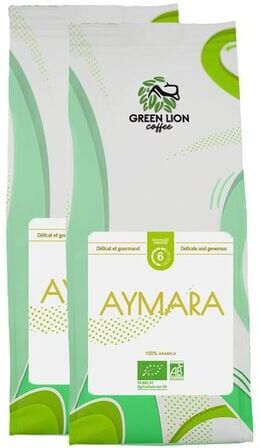 greenLionCoffee Green Lion Coffee - Kaffeebohnen Bio Aymara -2 X 1 Kg - MaxiCoffee
