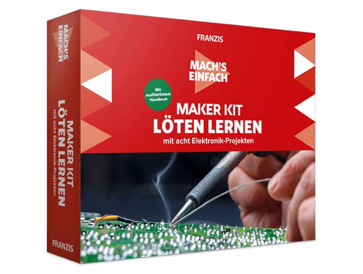 Lernpaket Löten, mit Teilen für 8 interessante Lötprojekte