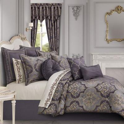 J Queen New York, Inc. Manchester Comforter Set Lavender, Queen, Lavender