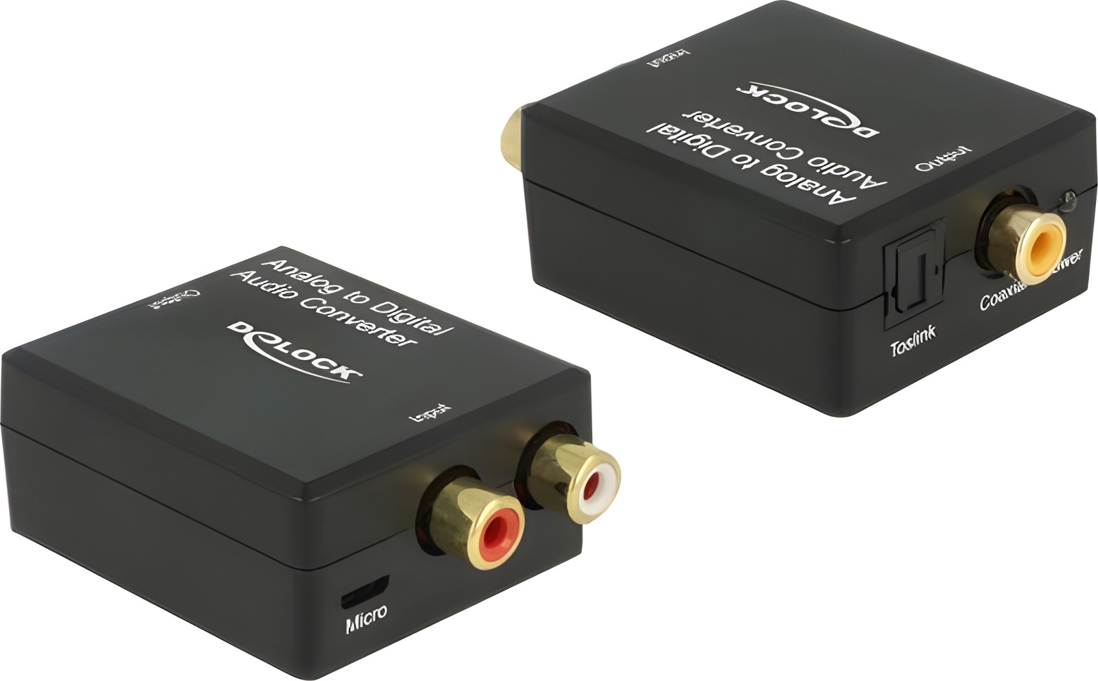 Delock 63468 Audio Converter van Analoog naar Digitaal met BU-aansluiting