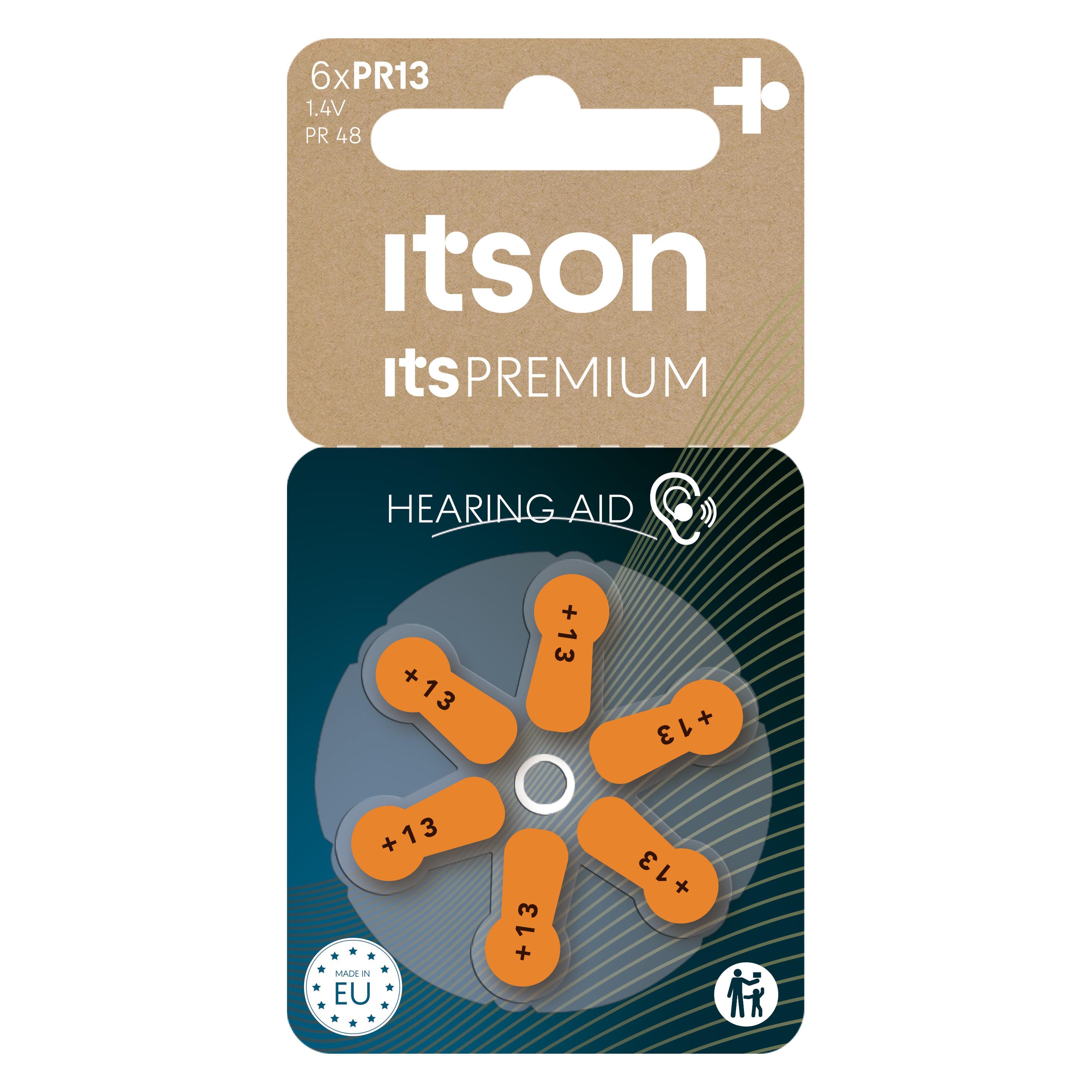 Itson Zinc-Air 6x PR13 (PR48) (6 Stk., 13) (PR13(48)IT/6RM)