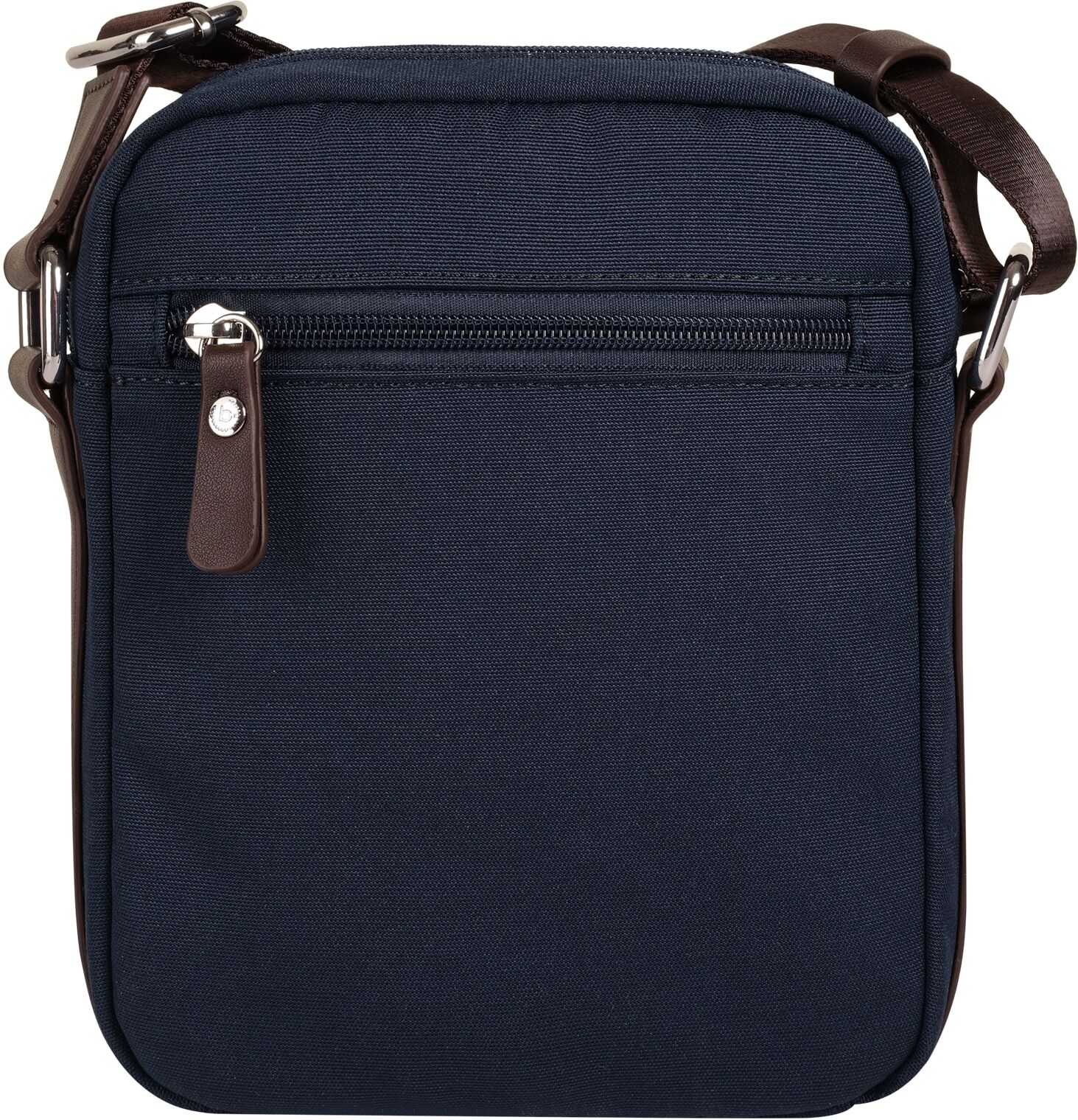 Umhängetasche BUGATTI "BUGATTI Herren, Damen MARO", Damen, Gr. B/H/T: 17cm x 21cm x 5cm onesize, blau (dunkelblau), Polyester, unifarben, Taschen Umhängetasche