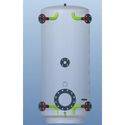 Danfoss Pufferspeicher PSS 2000, RSt 37- Mit Wärmedämmung aus EPS,PN 6