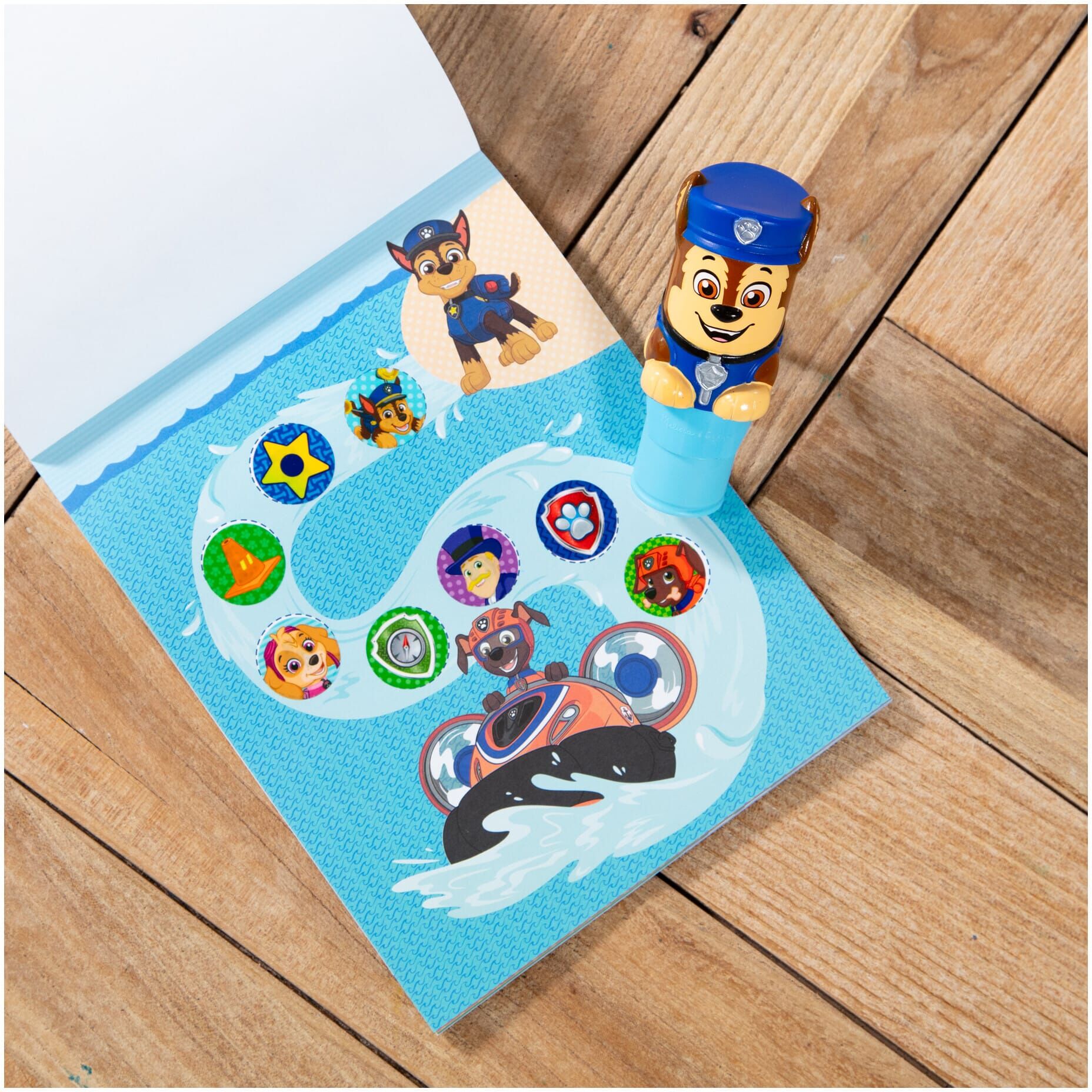 Spin Master Melissa & Doug Sticker WOW! PAW Patrol Chase Activity Set for Kids - 24-Page Activity Pad with 300 Stickers - Ages 3 and Up