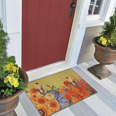 Lush Decor Esencia Garden Birds Indoor/Outdoor Mat