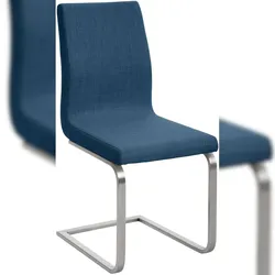 CLP Esszimmerstuhl Belfort Stoff blau