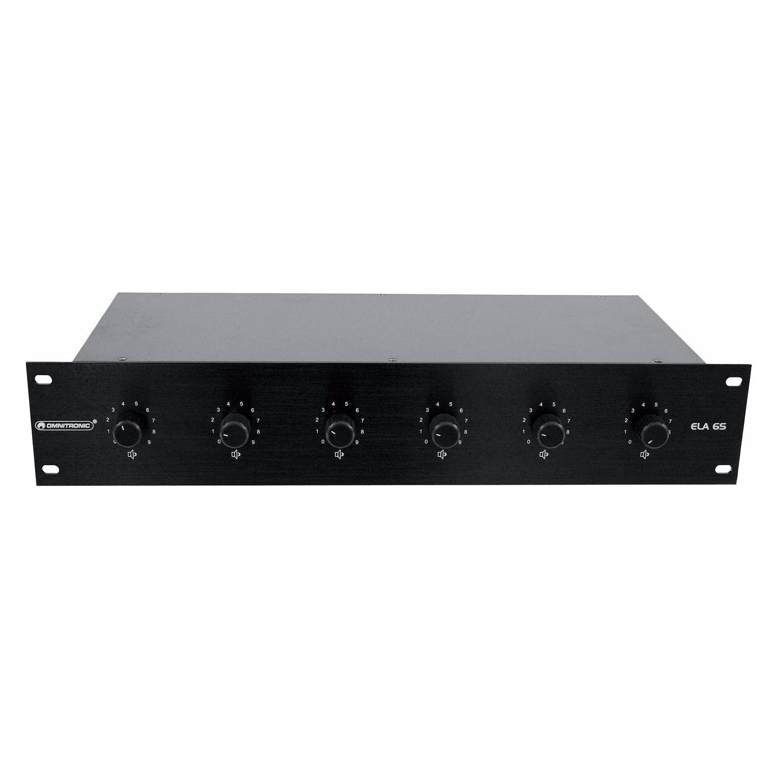 Omnitronic ELA 6S-Zonen LS-Regler 30W (80711338)