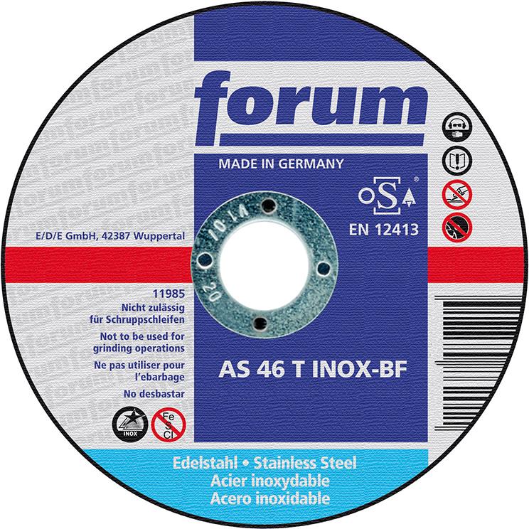 FORUM Trennscheibe für die Edelstahlbearbeitung