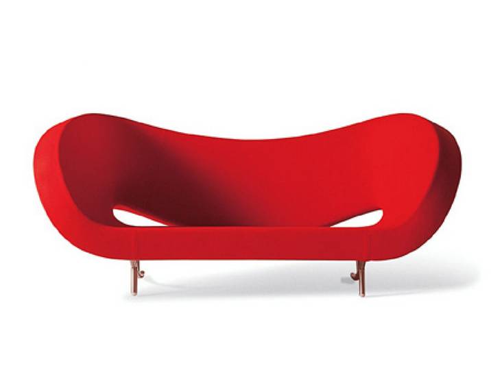 MOROSO canapé VICTORIA AND ALBERT (200 cm - Kvadrat Divina 3 623 Remix rouge)