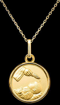 Edenly Medaille der Heiligen Segnung â€“ 18-karÃ¤tiges Gelbgold