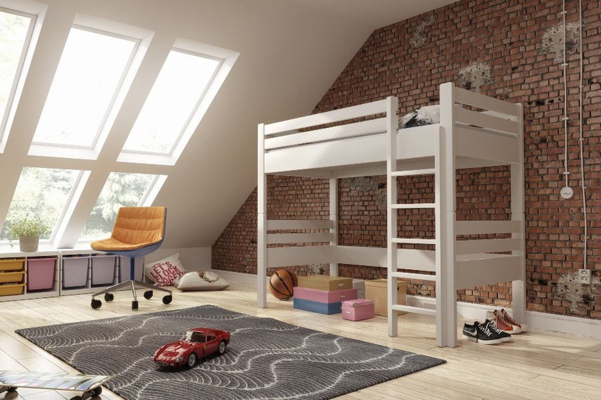 Rockwood Hoogslaper Camiel Wit voor kinderen, 90x200 cm