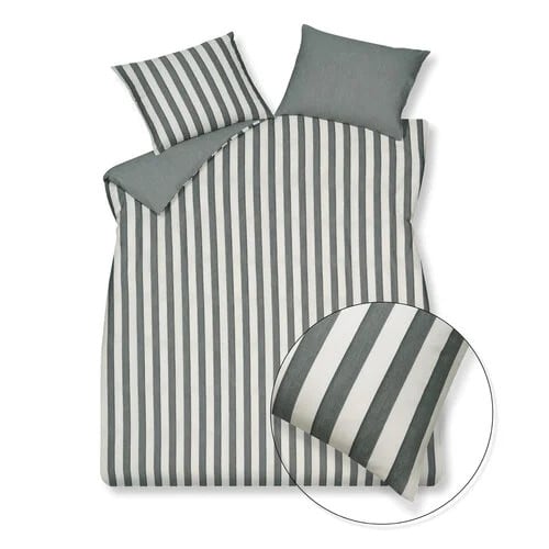 Vandyck Home 97 Cotton Tencel Dekbedovertrek Lits-jumeaux Off Black 240 x 220 cm