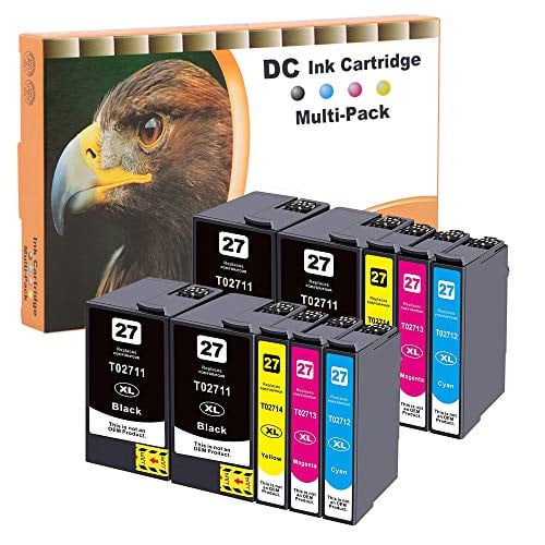 D&C 10 vervangende inktcartridges voor Epson 27XL, geschikt voor Epson Workforce WF-3600 serie, WF-3620 DWF, WF-3620 WF, WF-3640 DTWF, WF-7110 DTW, WF-7600 serie, WF-7610 DWF en WF-7620 DTWF