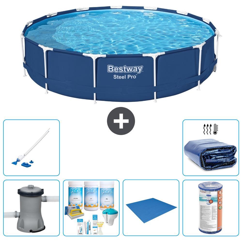 Bestway Steel Pro Rund - 396x84 cm - 7-teilig S21612