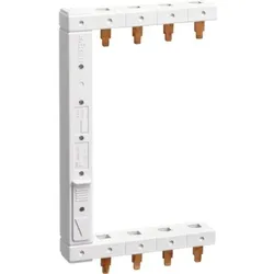 Hager Phasenschiene, 3+N, 146mm, 16mm2, 80A, Stift, isoliert, geeignet für Geräte mit N-Leiter