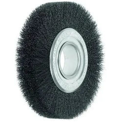 Lessmann, Bürstenwerkzeug, Rundbürste Ø 150 mm breit 22-24 mm Rohr 40 mm Stahldraht 0,20