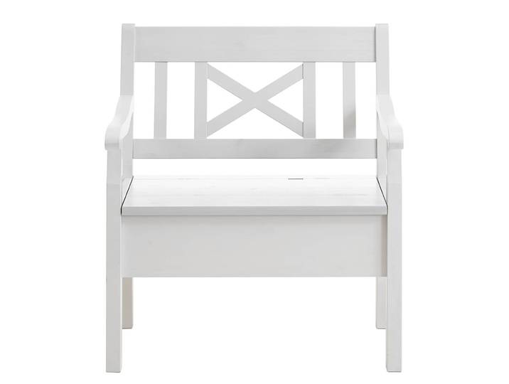 Sitzbank Fjord II 84cm Weiß/Kiefer Weiß