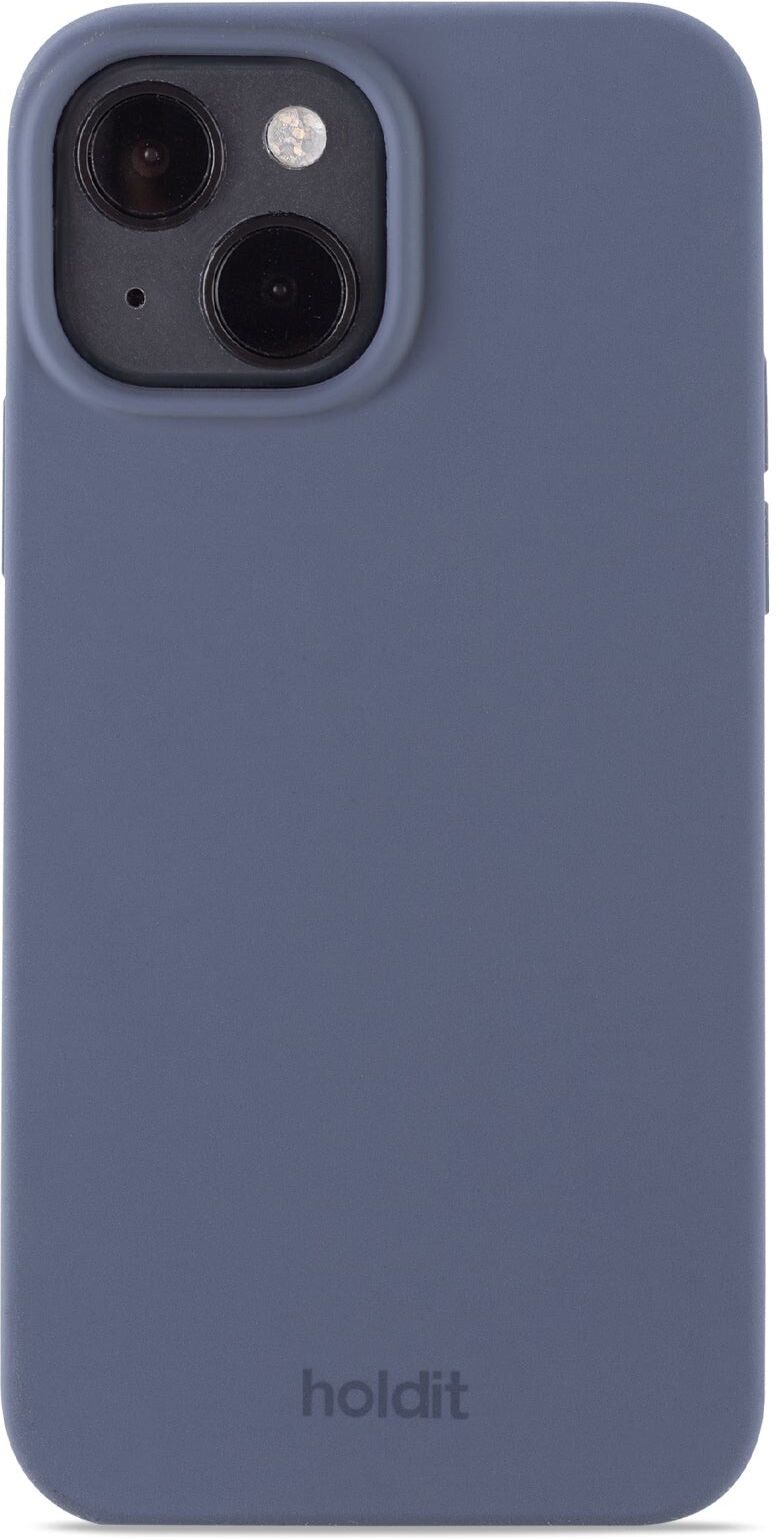 Holdit iPhone 15 Soft Touch Silikone Cover - Pacific Blue