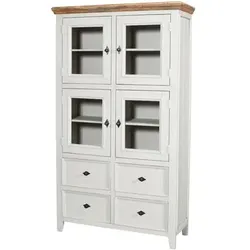 WOLFMÖBEL Vitrine Country Holz Beige Sand