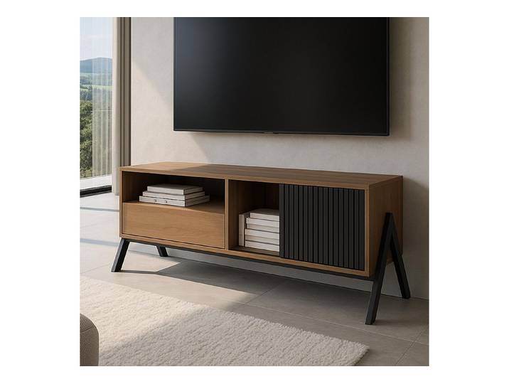 MCW TV-Rack MCW-O40-TVR, Mit strukturierten Schiebetüren
