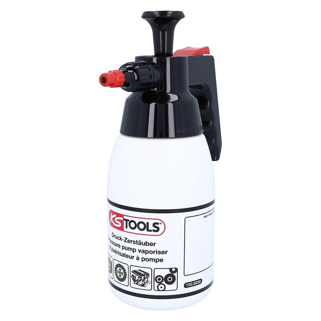 KS Tools Pumpsprühflasche für Bremsenreiniger, 1 l (1 l) (150.8258)