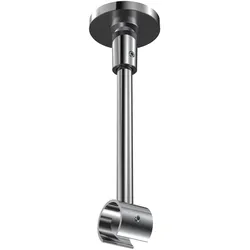 DECKENTRÄGER FÜR GARDINENSTANGEN 20 mm Ø, Sonette 1-läufig, Chrom
