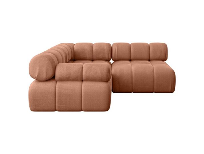 ECKSOFA modulares Sofa Mende-L1 - 190x190x70 cm Apricot Velours