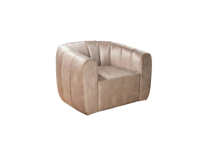 360° drehbarer Designsessel „Babylon“ Samt Greige Invicta Interiors