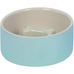 NOBBY Anti-Schlink-Napf Bone Anti-Schlink-Napf Bone grau/creme 18 x 7 cm, 1,0 l