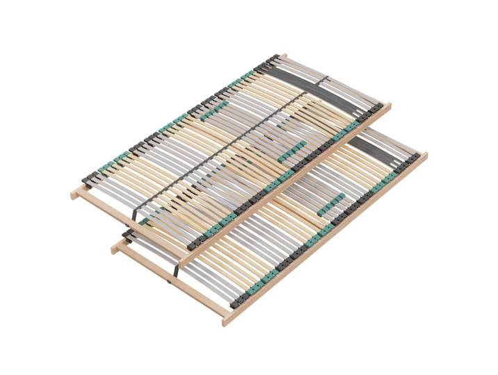 Sommier 200x200 cm (2x100) hêtre, 42 lattes, max. 200 kg