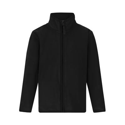 Fleecejacke ZIGZAG "Lakefield", Jungen, Gr. 4, schwarz, 100% Polyester, unifarben, normal, ohne Ausschnitt, Jacken Fleecejacke, mit gebürsteter Innenseite