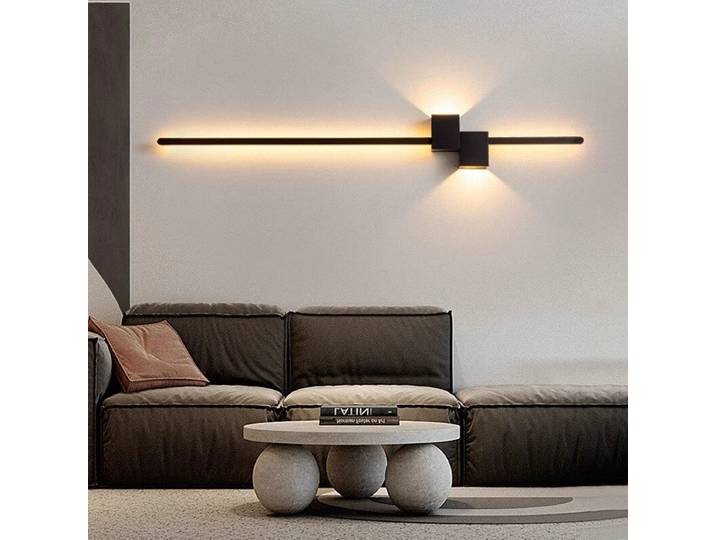 Applique murale LED moderne minimaliste longue 60/80/100cm pour salon, chambre, bureau, hôtel – Accessoires d'éclairage décoratifs