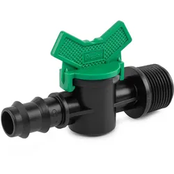 Absperrhahn Kugelhahn AG 3/4" 20mm für PE Rohr Steckverbinder Gartenbewässerung Absperrventil Durchflussregler BRADAS DSWZ09-3420L